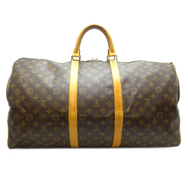 dh82063 1 Louis Vuitton Keepall 55 Monogram Bag Brown