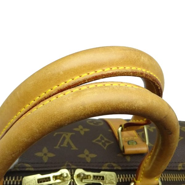 dh82063 5 Louis Vuitton Keepall 55 Monogram Bag Brown