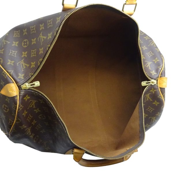 dh82063 6 Louis Vuitton Keepall 55 Monogram Bag Brown