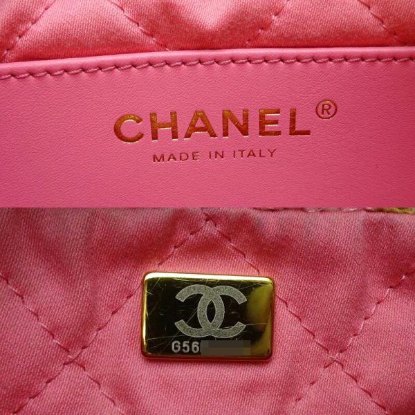 dh82157 8 Chanel 22 Mini Tweed Handbag Pink