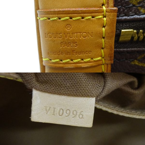 dh82172 7 Louis Vuitton Alma Monogram Handbag Brown