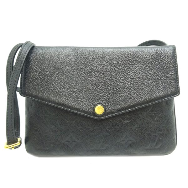 dh82173 1 Louis Vuitton Twice Monogram Empreinte Shoulder Bag Black