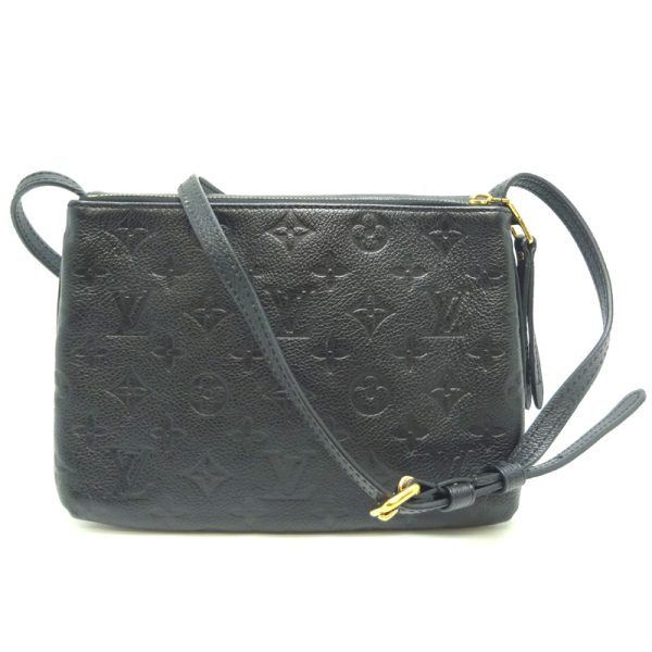 dh82173 2 Louis Vuitton Twice Monogram Empreinte Shoulder Bag Black