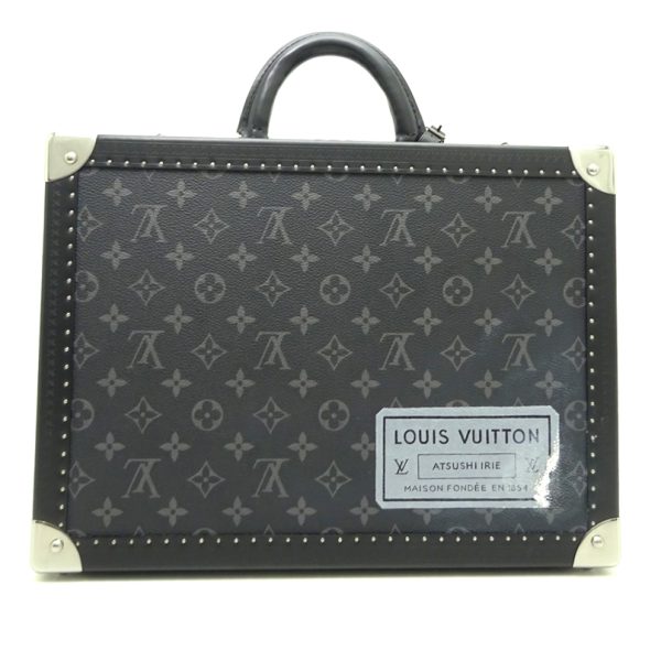 dh82235 2 Louis Vuitton Coteville 35 Monogram Eclipse Trunk Black