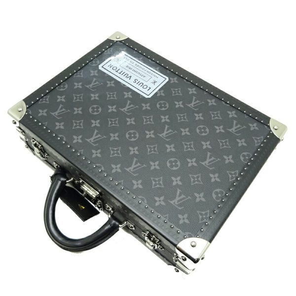 dh82235 4 Louis Vuitton Coteville 35 Monogram Eclipse Trunk Black