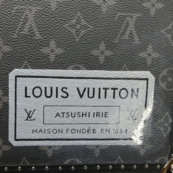 dh82235 8 Louis Vuitton Coteville 35 Monogram Eclipse Trunk Black