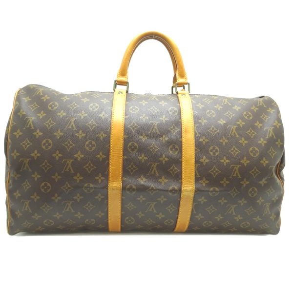 dh82239 2 Louis Vuitton Keepall 55 Monogram Bag Brown