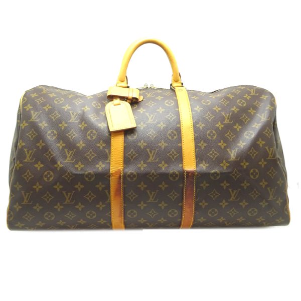 dh82240 1 Louis Vuitton Keepall 55 Monogram Bag Brown