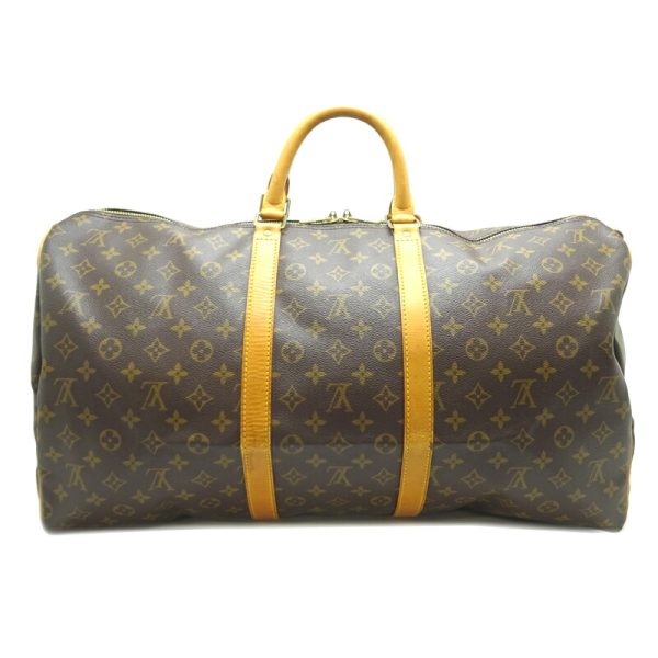 dh82240 2 Louis Vuitton Keepall 55 Monogram Bag Brown