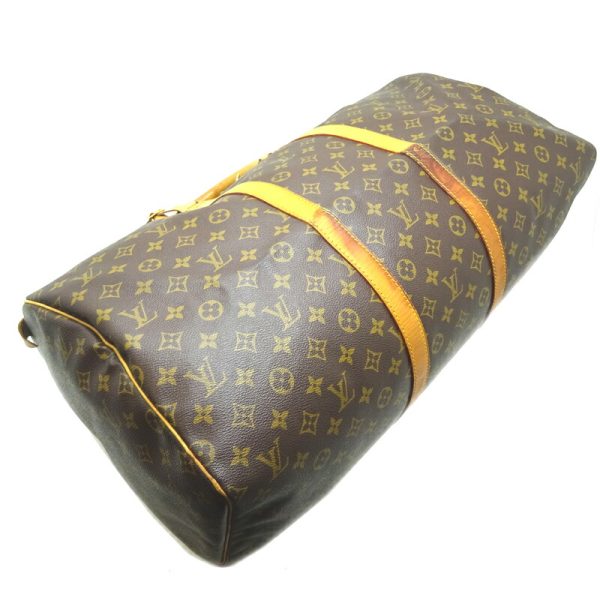 dh82240 3 Louis Vuitton Keepall 55 Monogram Bag Brown