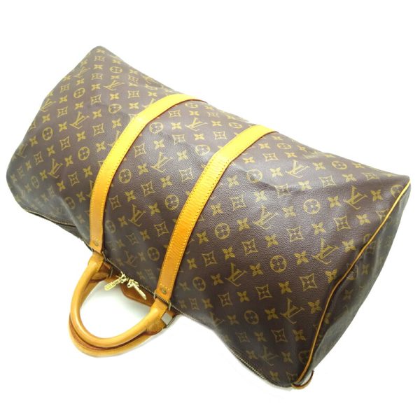 dh82240 4 Louis Vuitton Keepall 55 Monogram Bag Brown