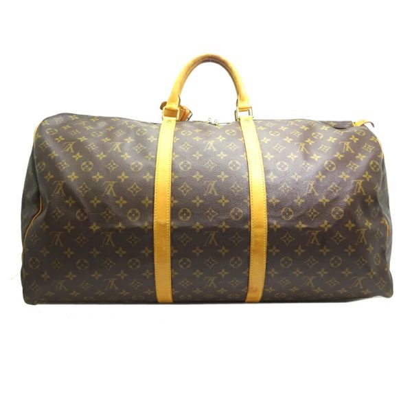 dh82246 2 Louis Vuitton Keepall 60 Monogram Bag Brown