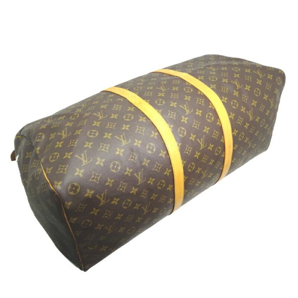 dh82246 3 Louis Vuitton Keepall 60 Monogram Bag Brown