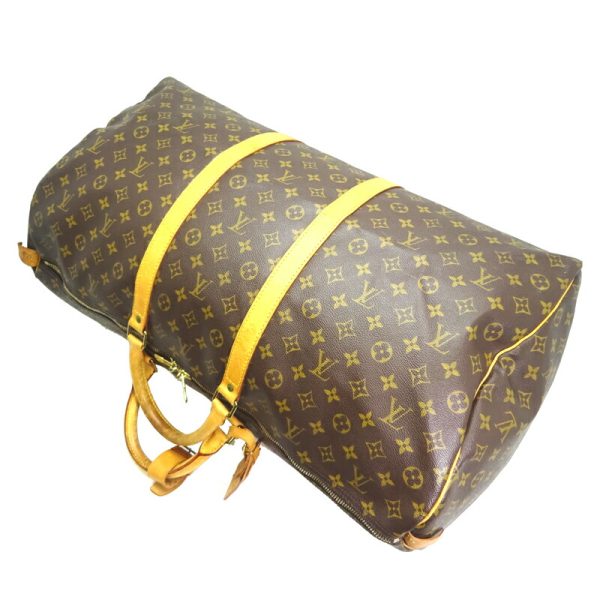 dh82246 4 Louis Vuitton Keepall 60 Monogram Bag Brown