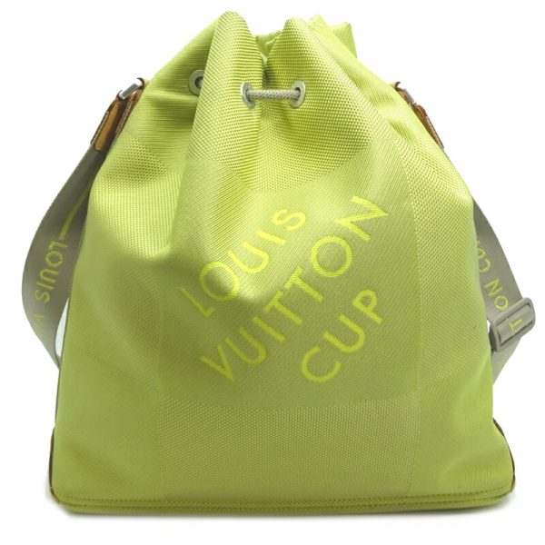 dh82258 2 Louis Vuitton Volunteer Damier Shoulder Bag Yellow