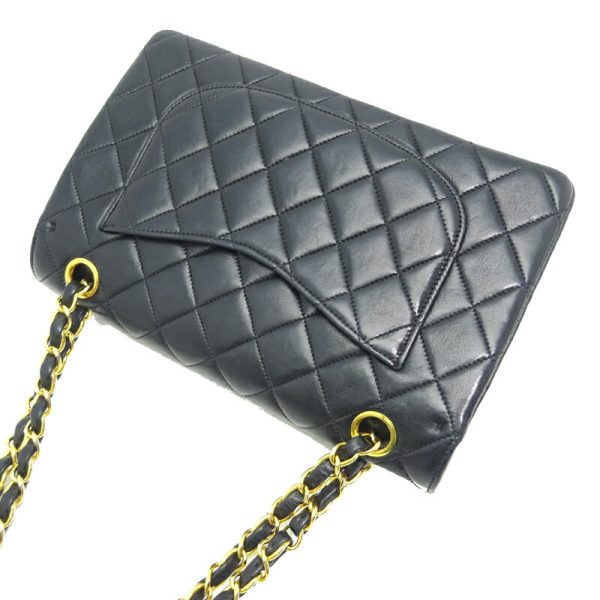 dh82328 4 Chanel Matelasse 23 Chain Lambskin Shoulder Bag Black