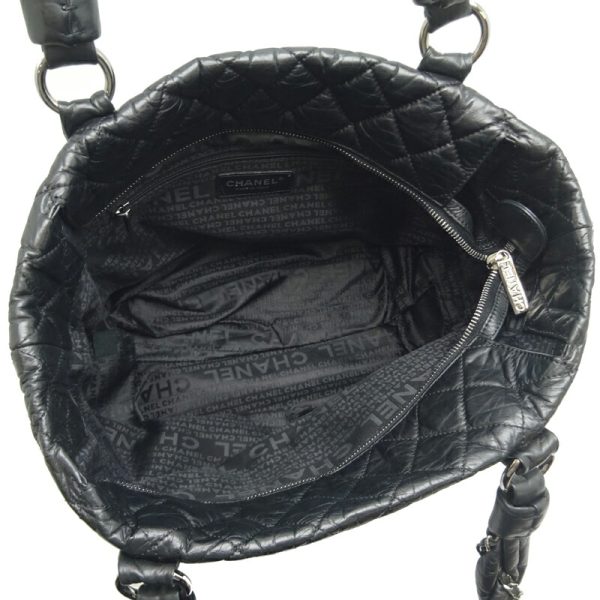 dh82330 6 Chanel Bubble Quilted Shoulder Bag Black