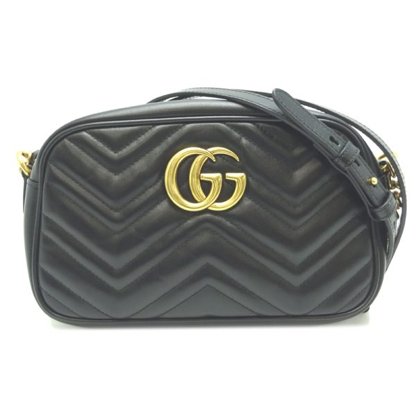 dh82354 1 Gucci Shoulder Bag GG Marmont Black