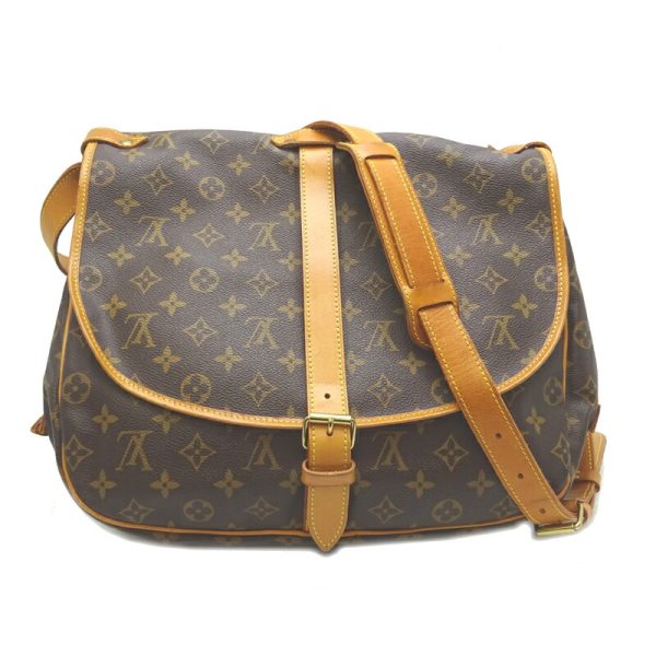 dh82359 1 Louis Vuitton Saumur GM Monogram Shoulder Bag Brown