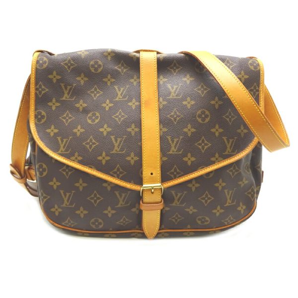 dh82359 2 Louis Vuitton Saumur GM Monogram Shoulder Bag Brown