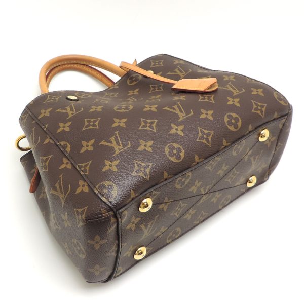 dh82372 3 Louis Vuitton Montaigne BB Monogram Handbag Brown