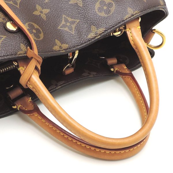 dh82372 5 Louis Vuitton Montaigne BB Monogram Handbag Brown