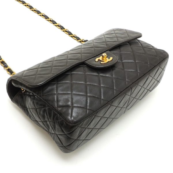 dh82380 3 Chanel Matelasse Chain Lambskin Shoulder Bag Black