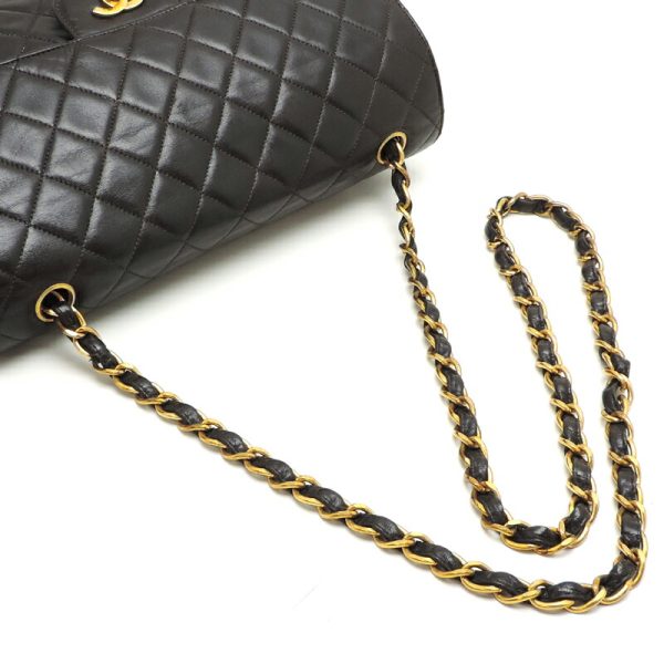 dh82380 5 Chanel Matelasse Chain Lambskin Shoulder Bag Black