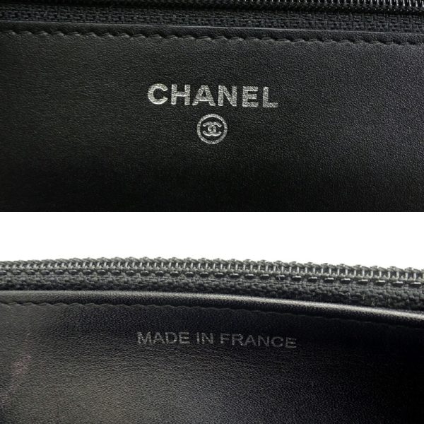 dh82410 6 Chanel Chain Wallet Caviar Skin Shoulder Bag Black