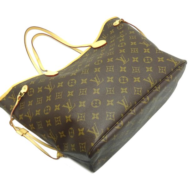 dh82429 3 Louis Vuitton Neverfull MM Monogram Tote Bag Brown