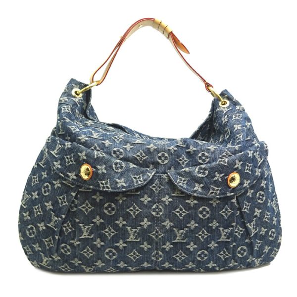 dh82433 1 Louis Vuitton Daily GM Monogram Denim Shoulder Bag Blue