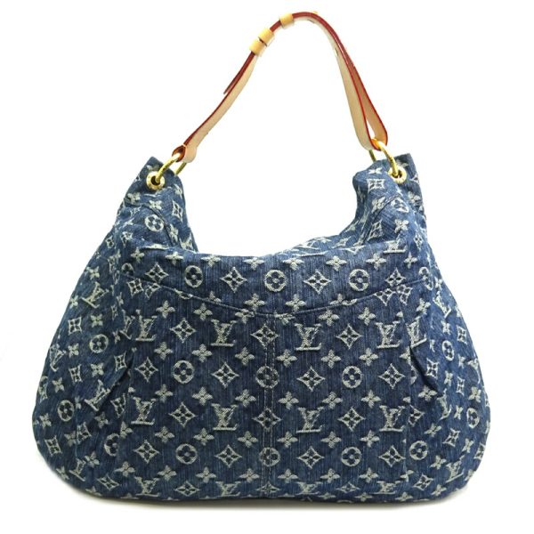 dh82433 2 Louis Vuitton Daily GM Monogram Denim Shoulder Bag Blue