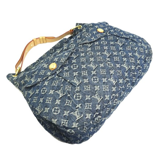 dh82433 3 Louis Vuitton Daily GM Monogram Denim Shoulder Bag Blue