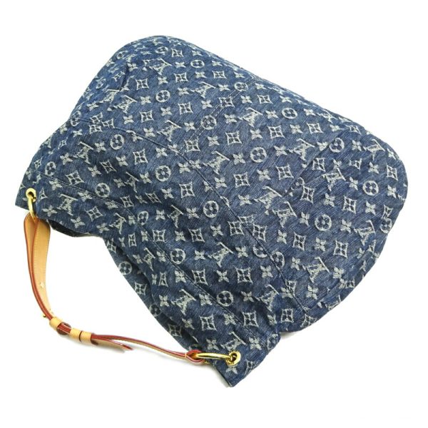 dh82433 4 Louis Vuitton Daily GM Monogram Denim Shoulder Bag Blue