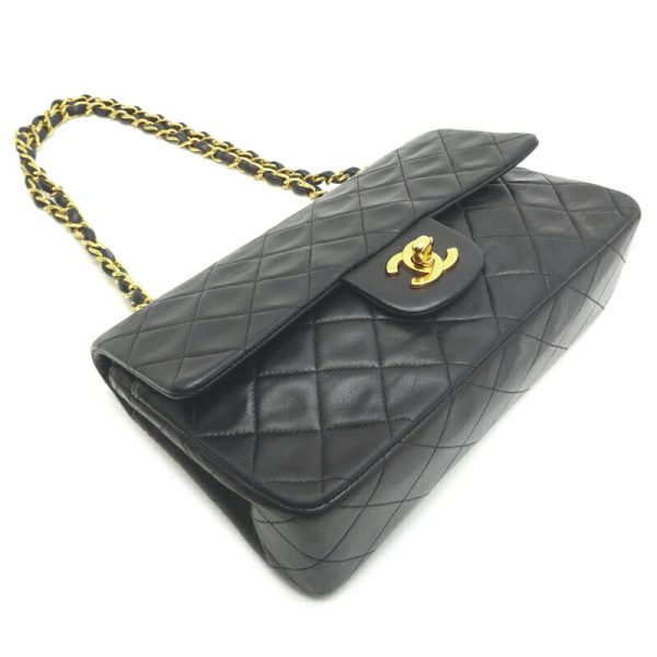 dh82493 3 Chanel Matelasse 23 Chain Lambskin Shoulder Bag Black