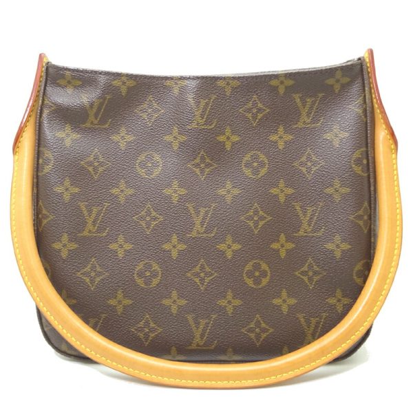 dh82502 1 Louis Vuitton Looping MM Monogram Shoulder Bag Brown