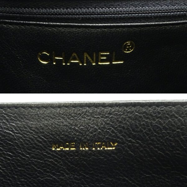 dh82507 7 Chanel Matelasse Full Flap Chain Lambskin Shoulder Bag Black