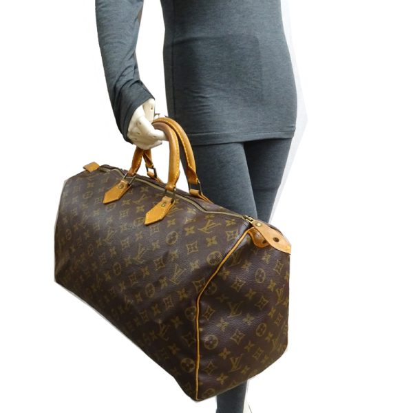 dh82521 9 Louis Vuitton Speedy 40 Monogram Bag Brown