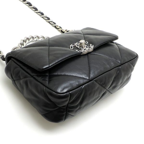 dh82559 3 Chanel Chanel 19 Lambskin Shoulder Bag Black