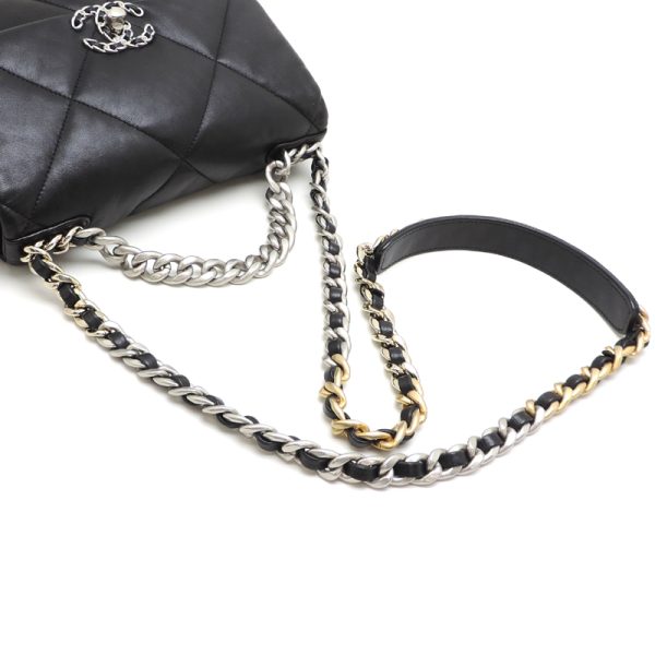 dh82559 5 Chanel Chanel 19 Lambskin Shoulder Bag Black