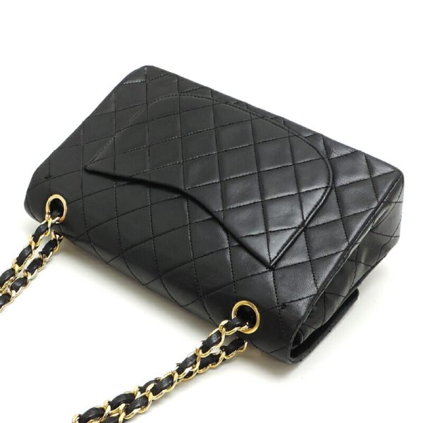 dh82562 4 Chanel Matelasse 23 Double Chain Lambskin Shoulder Bag Black