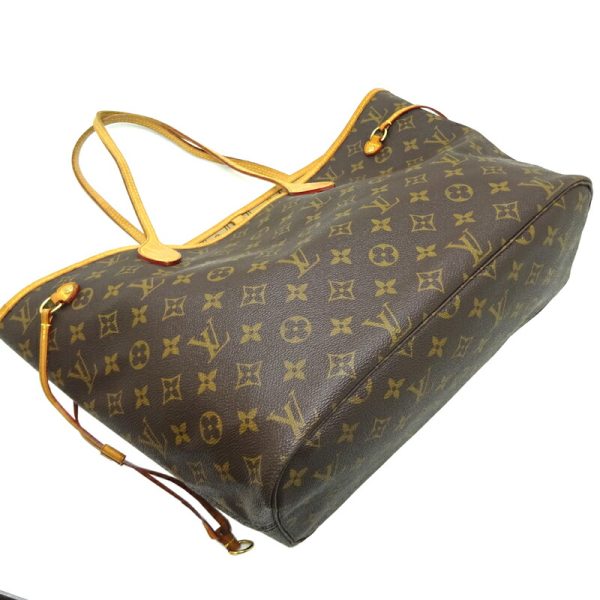 dh82591 3 Louis Vuitton Neverfull MM Monogram Tote Bag Brown