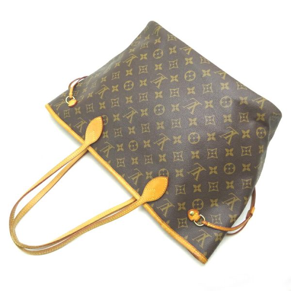 dh82591 4 Louis Vuitton Neverfull MM Monogram Tote Bag Brown