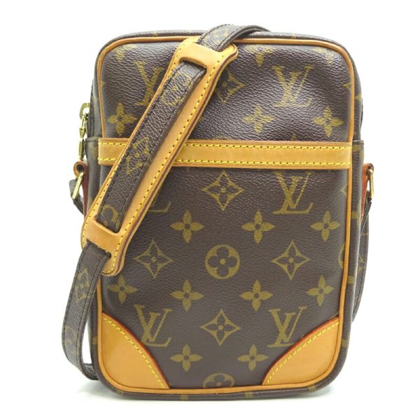 dh82597 1 Louis Vuitton Danube Monogram Shoulder Bag Brown