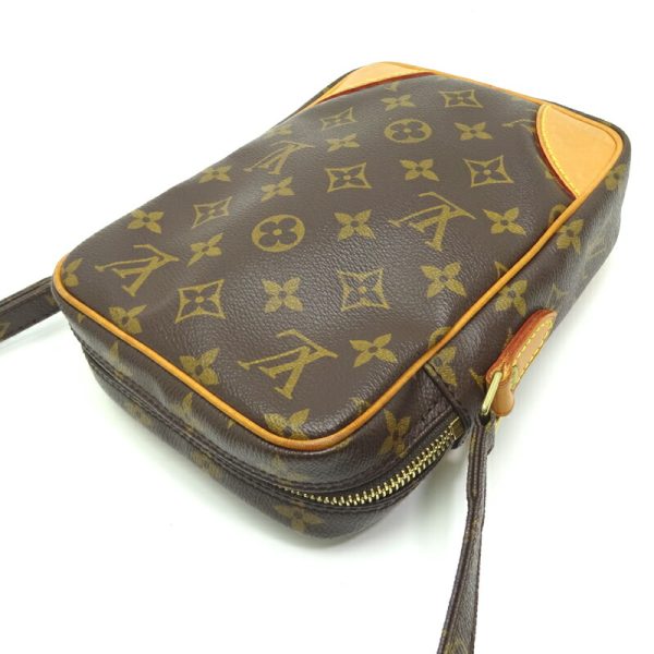 dh82597 4 Louis Vuitton Danube Monogram Shoulder Bag Brown