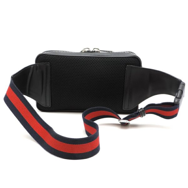 dh82740 2 Gucci GG Supreme Waist Bag Belt Black