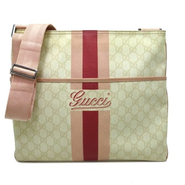 dh82765 1 Gucci GG Supreme Messenger Bag Joyline Beige