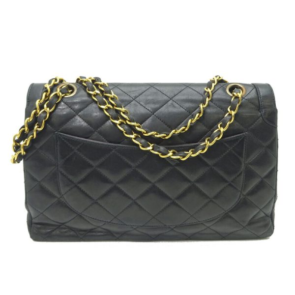 dh82806 2 Chanel Matelasse Chain Paris Lambskin Shoulder Bag Black