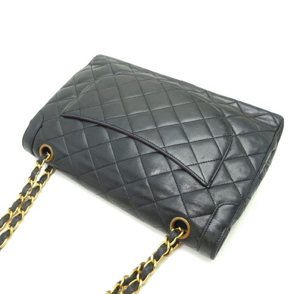 dh82806 4 Chanel Matelasse Chain Paris Lambskin Shoulder Bag Black