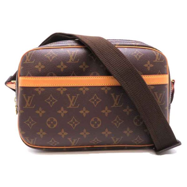 dh82811 1 Louis Vuitton Reporter PM Monogram Shoulder Bag Brown